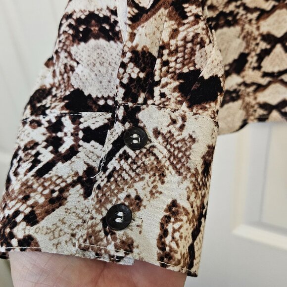 Long Tall Sally Snake Print Blouse - Picture 4 of 6